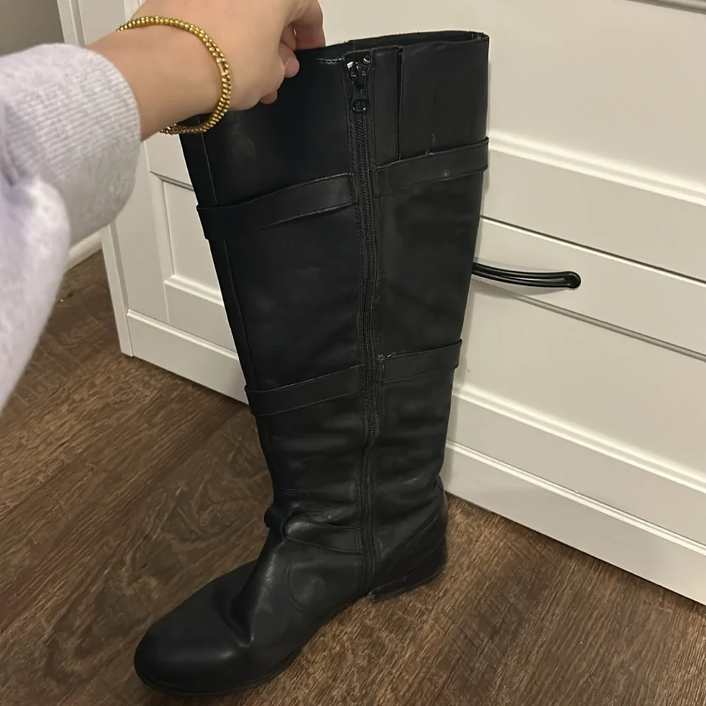 Black knee high boots - Picture 4 of 4